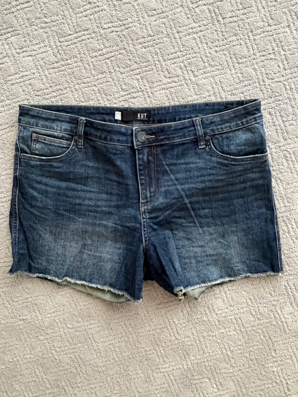 KUT from the Kloth Gidget Fray Jean Shorts